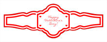 Valentine Mini Hearts Wedding Fancy Cigar Band Labels